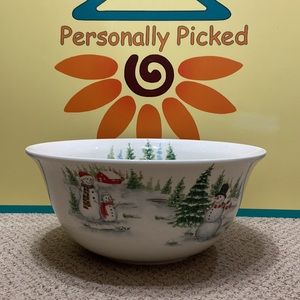 Maxcera SNOWMAN Serving Bowl